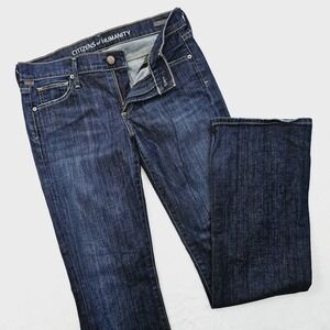 Citizens of Humanity Dita Bootcut Jeans Women 27 Dark Blue Indigo Petite Flare